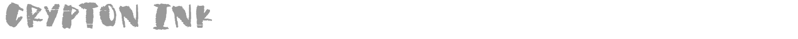 Crypton Ink font preview